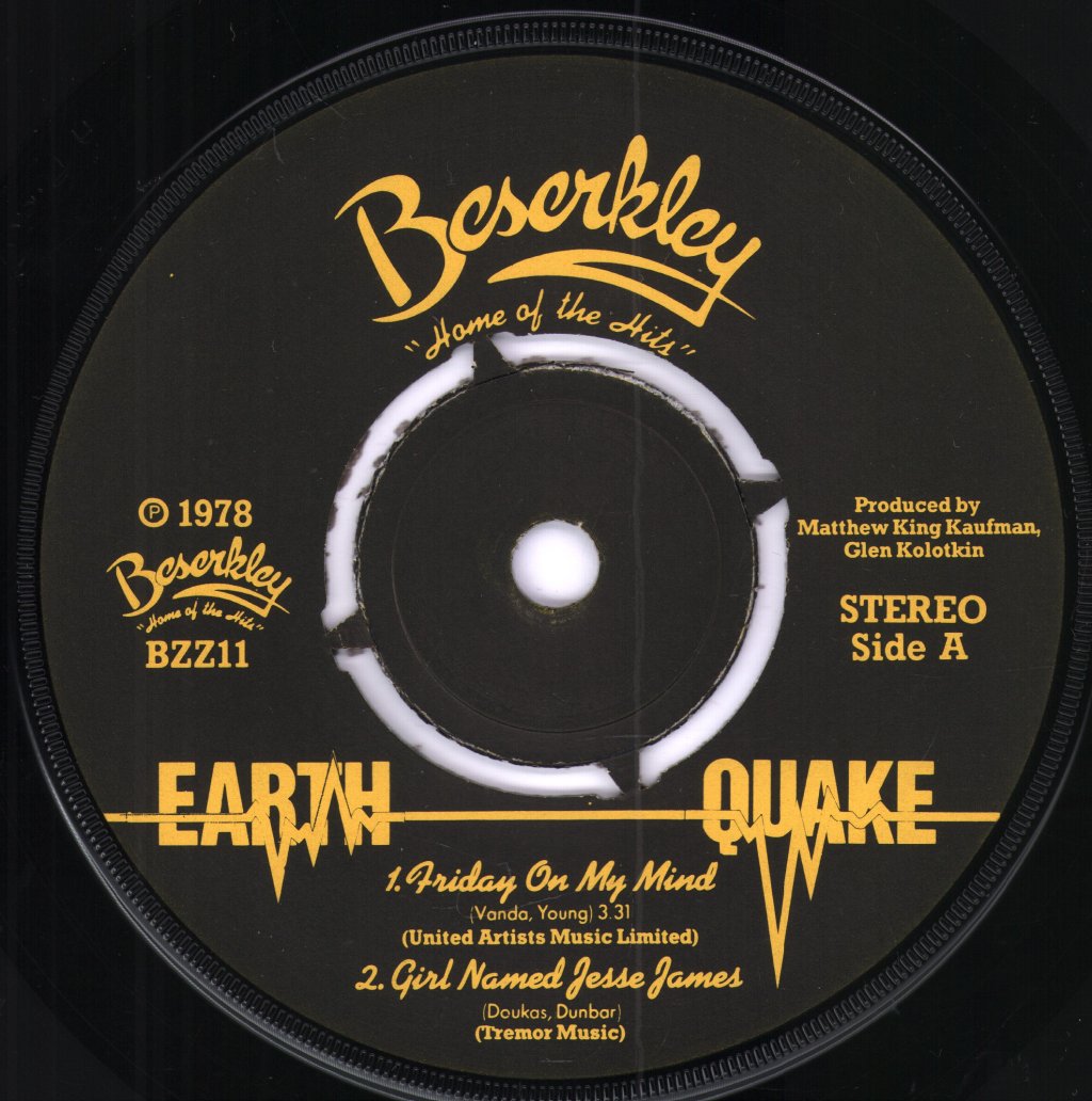 Earth Quake - Chartbusters - 7 Inch