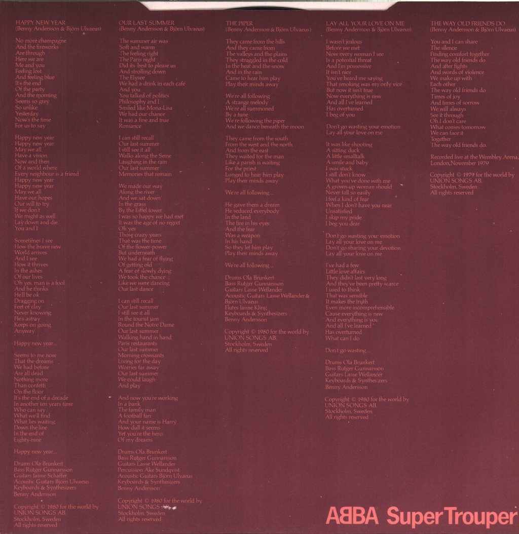 ABBA - Super Trouper - Lp