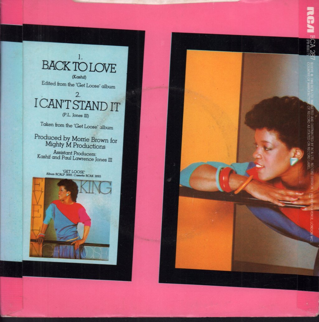 Evelyn Champagne King - Back To Love - 7 Inch