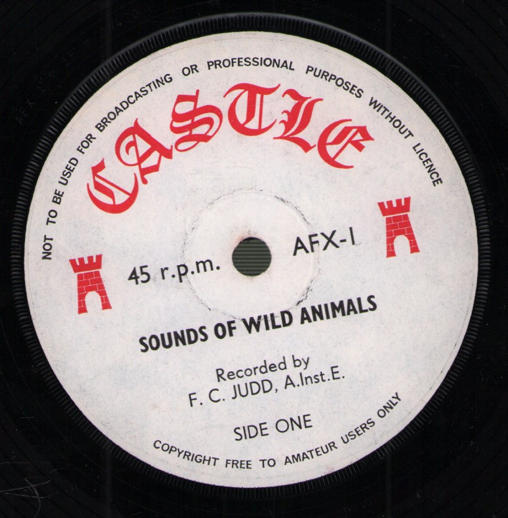 Frederick Judd - Sounds Of  Wild Animals - 7 Inch