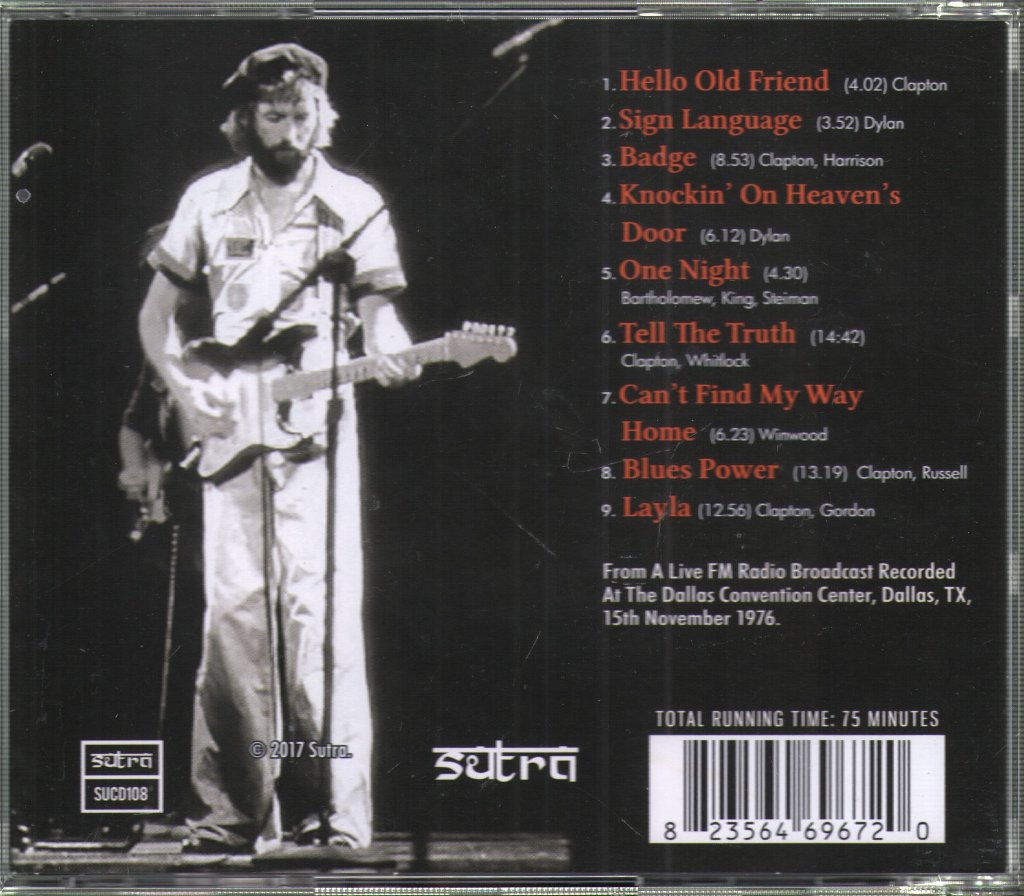 Eric Clapton - Dallas Cowboy - Cd