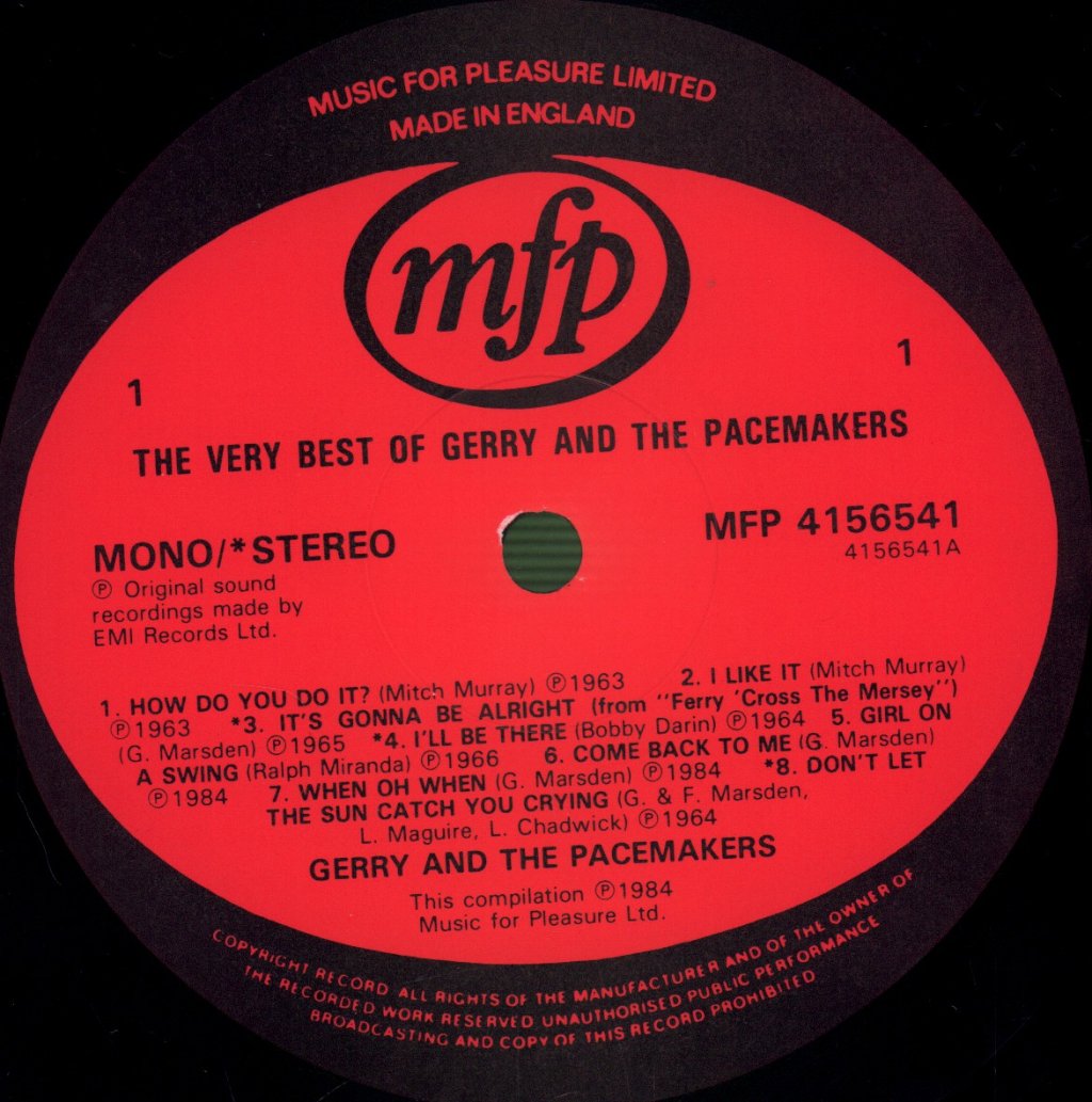 Gerry And The Pacemakers - Very Best Of - Lp