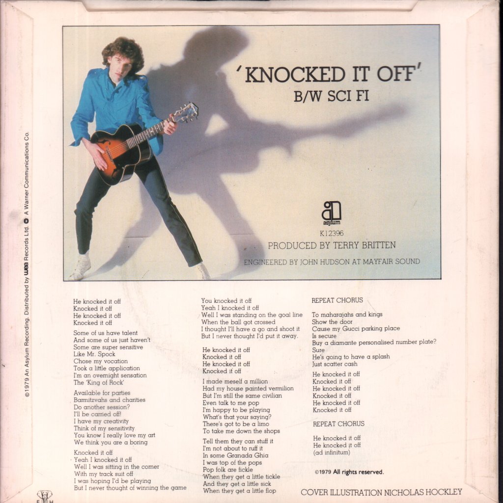 B. A. Robertson - Knocked It Off - 7 Inch