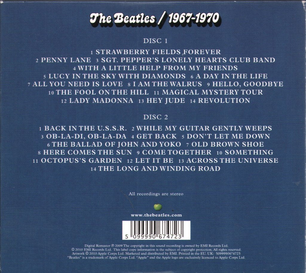 Beatles - 1967-1970 - Double Cd
