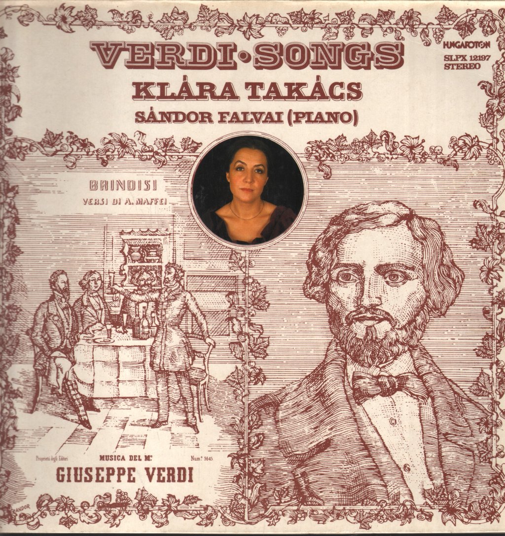 Klara Takacs / Sandor Falvai - Verdi Songs - Lp