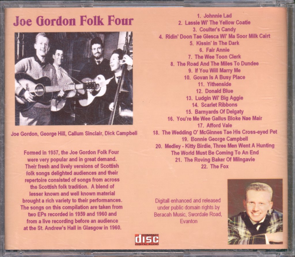 Joe Gordon Folk Four - Joe Gordon folk Four - Cdr