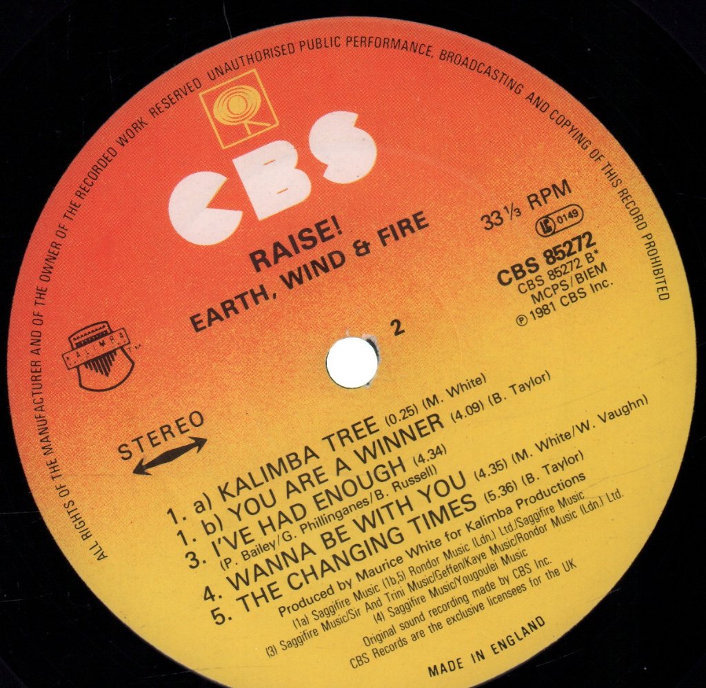 Earth, Wind & Fire - Raise! - Lp