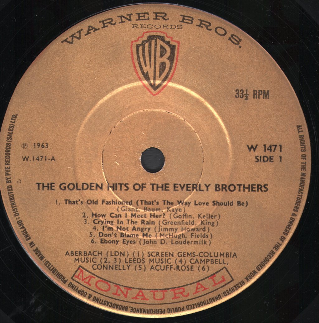 Everly Brothers - Golden Hits - Lp