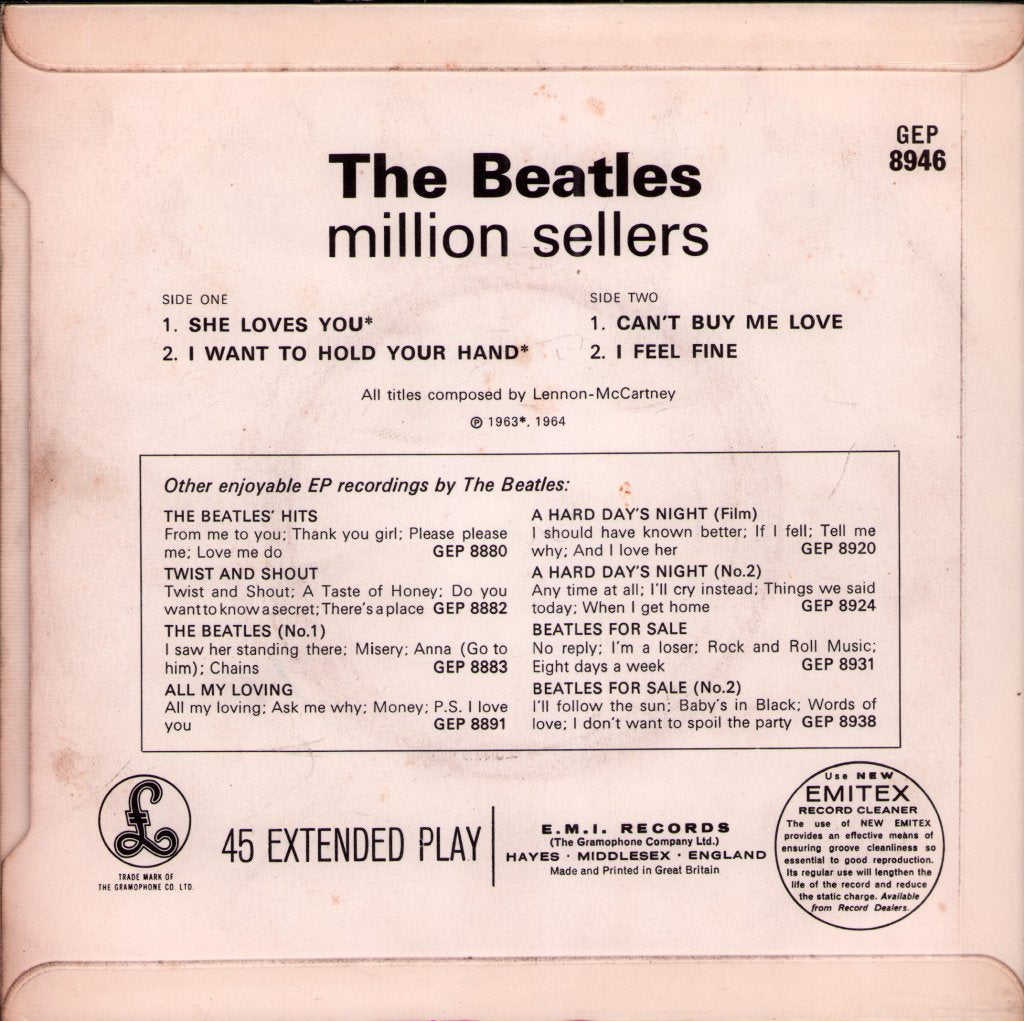 Beatles - Million Sellers - 7 Inch