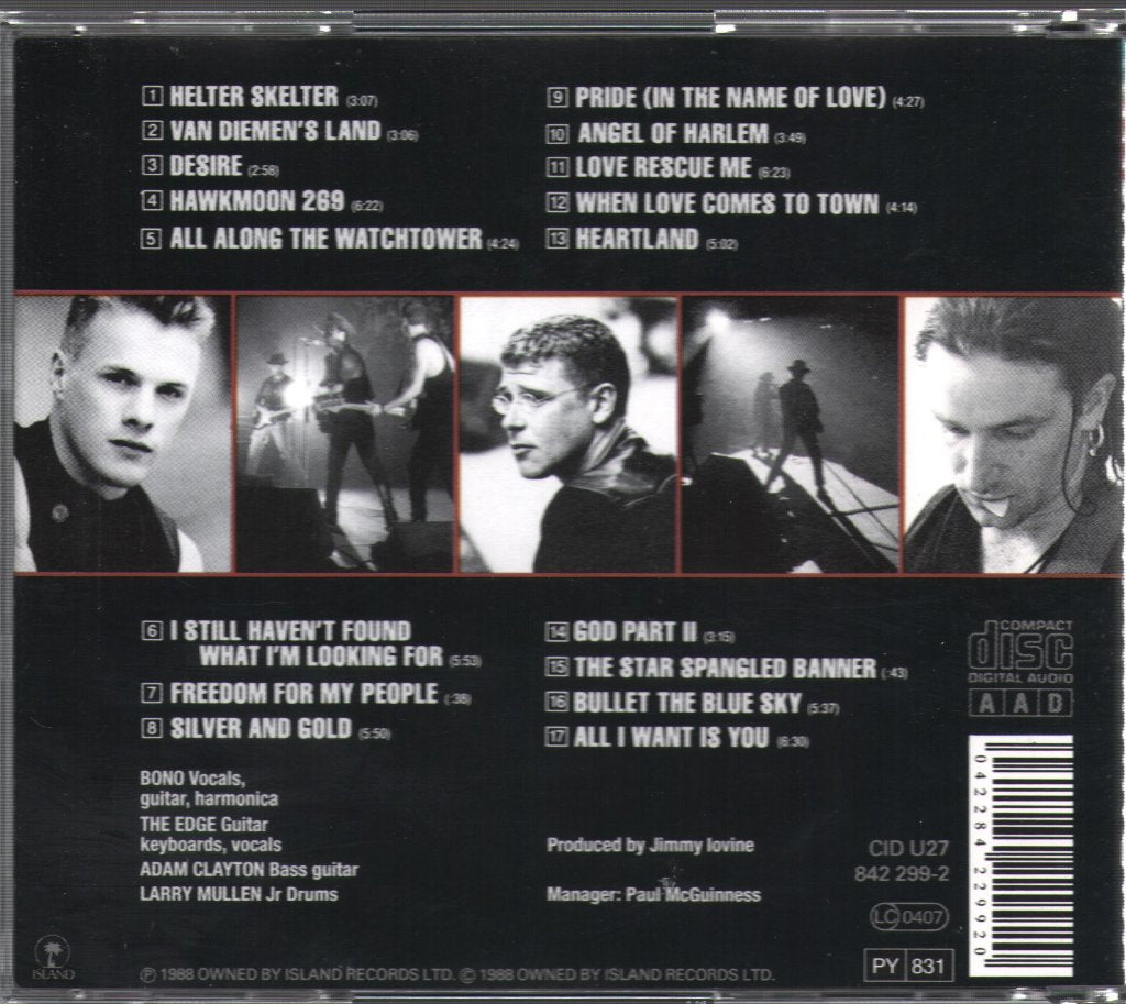 U2 - Rattle And Hum - Cd