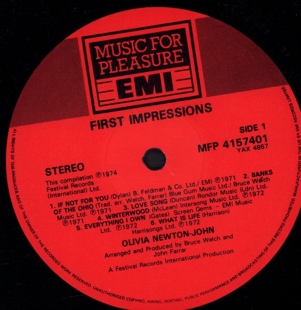 Olivia Newton John - First Impressions - Lp