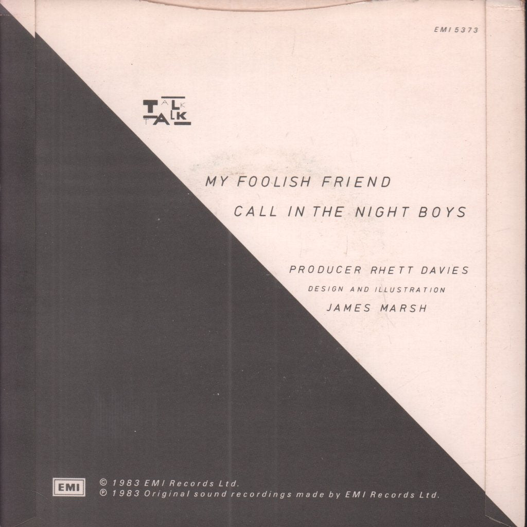 Talk Talk - My Foolish Friend - 7 Inch