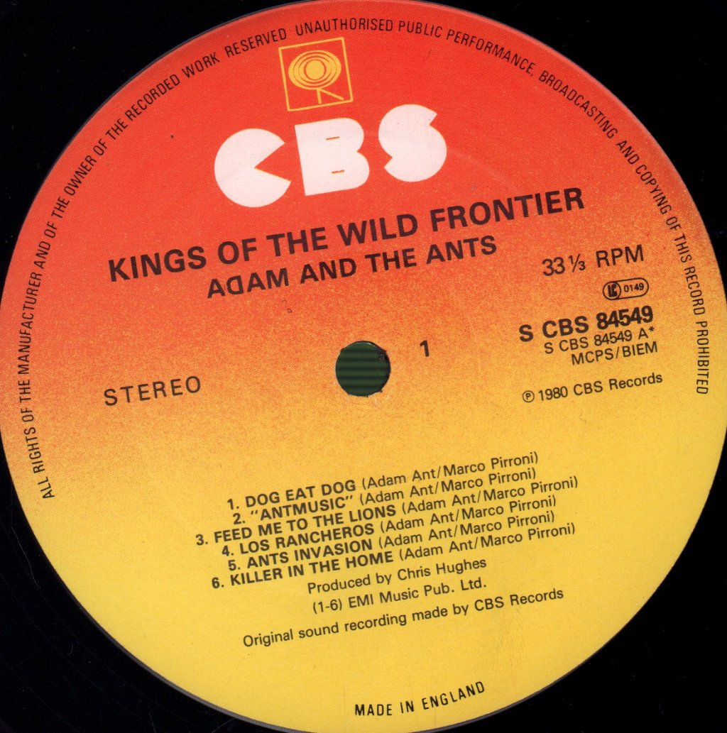 Adam And The Ants - Kings Of The Wild Frontier - Lp