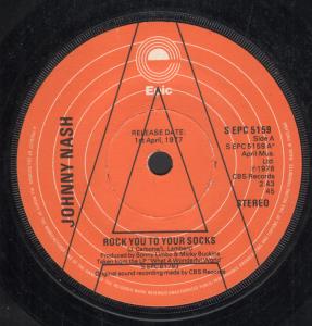 Johnny Nash - Rock You To Your Socks - 7 Inch