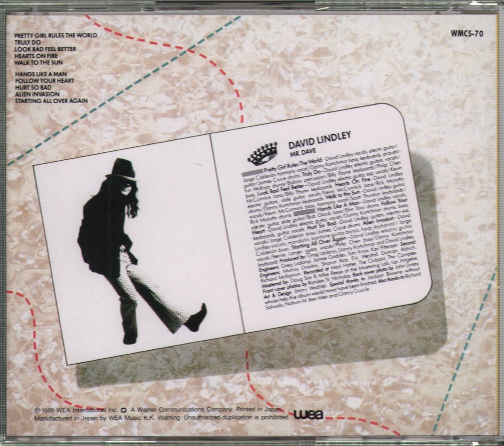 David Lindley - Mr. Dave - Cd