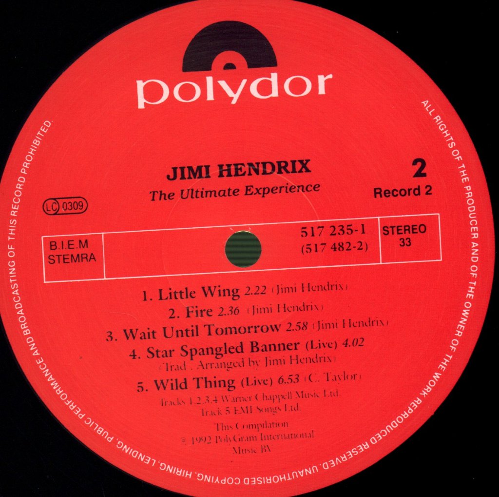 Jimi Hendrix - Ultimate Experience - Double Lp