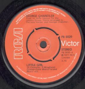 George Chandler - Little Girl - 7 Inch