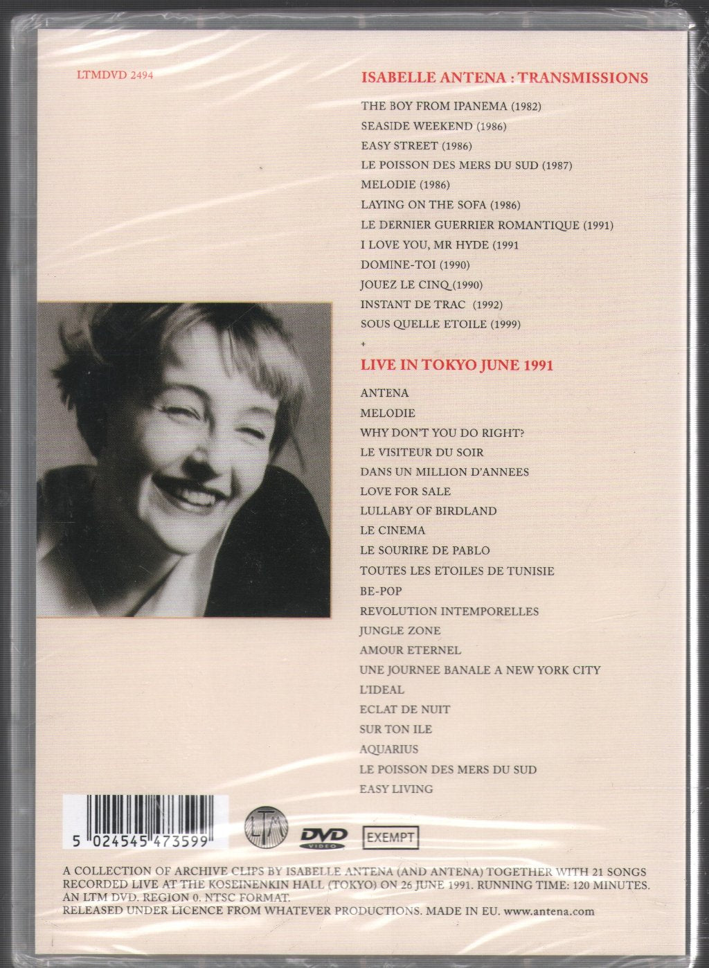 Isabelle Antena - Transmissions - Dvd