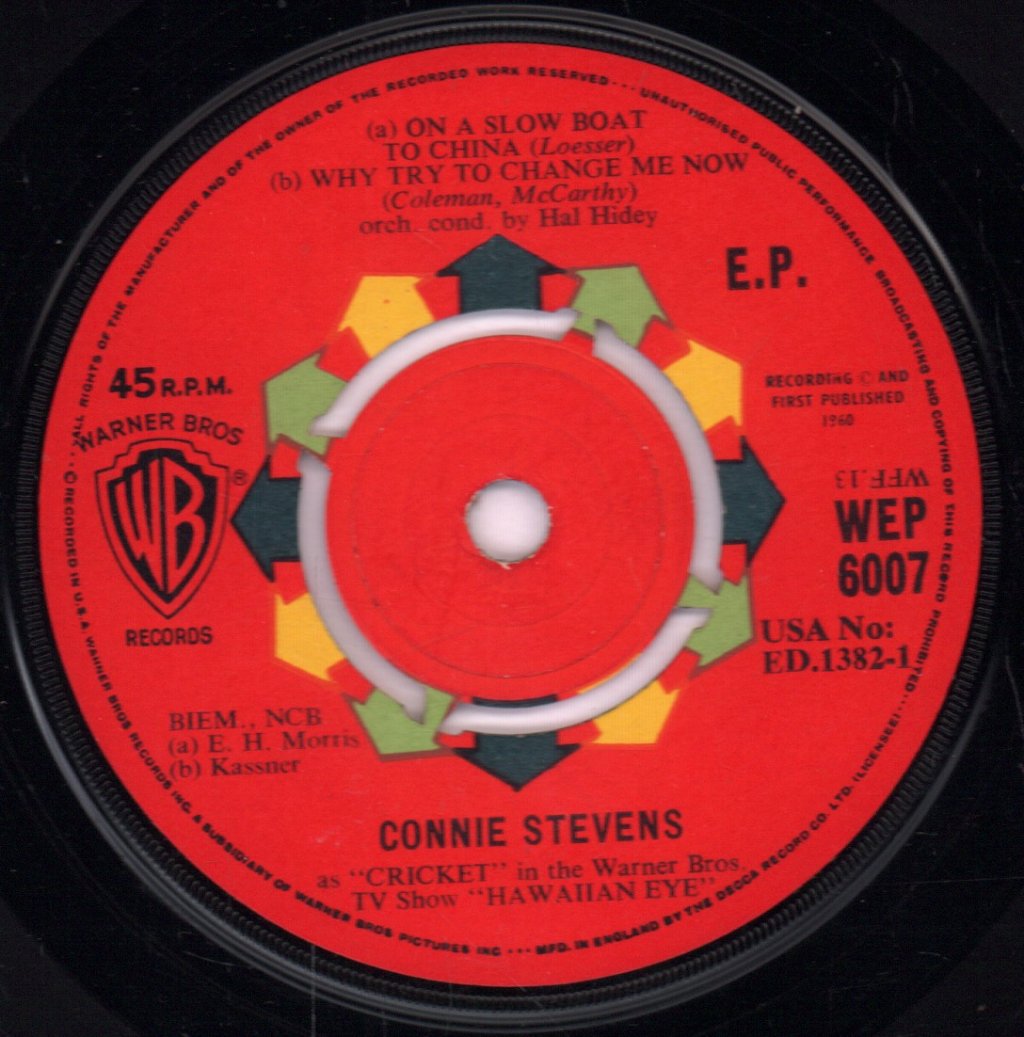 Connie Stevens - As "Cricket" In The Warner Bros. TV Show 'Hawaiian Eye' - 7 Inch
