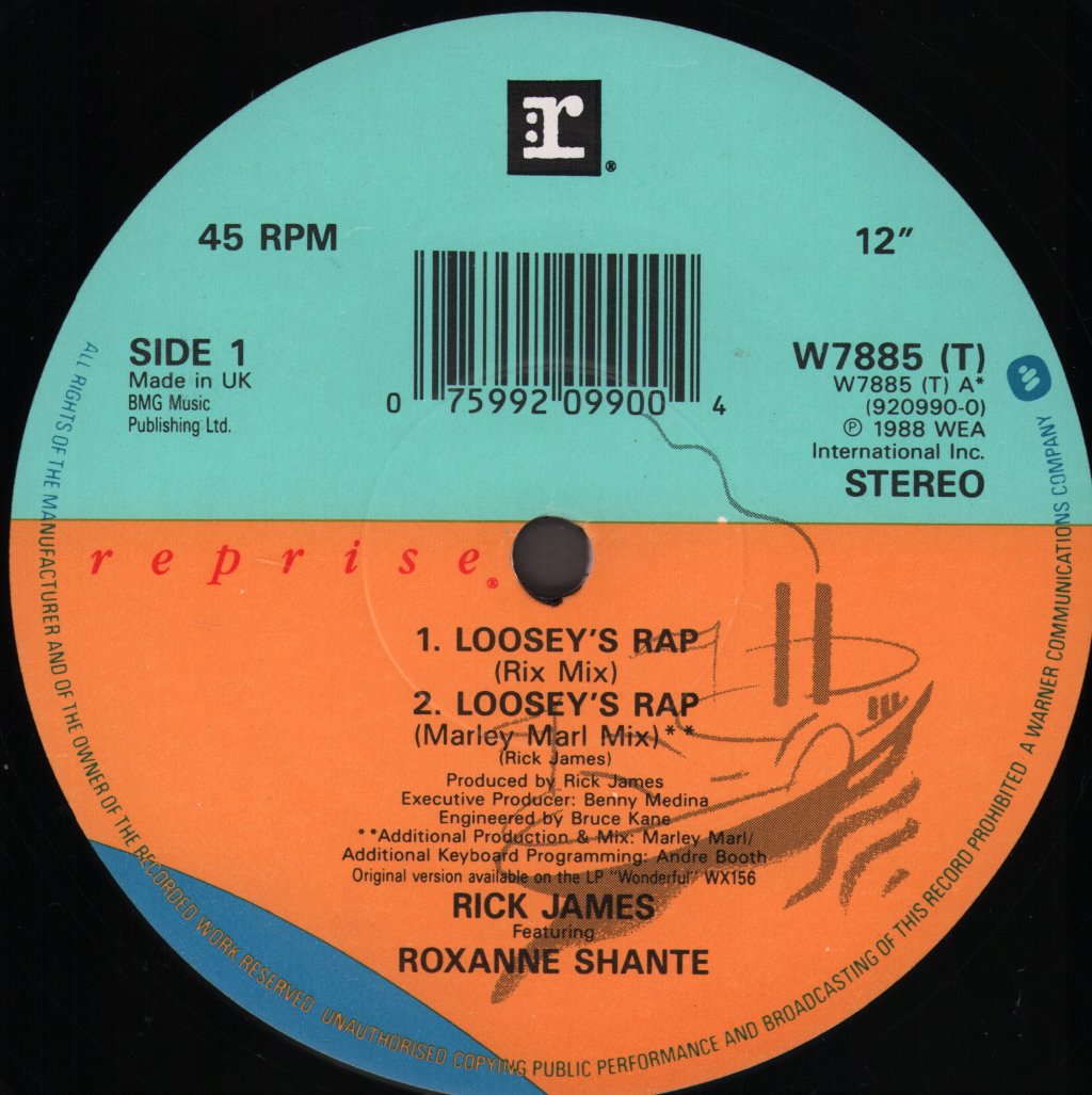 Rick James - Loosey's Rap - 12 Inch