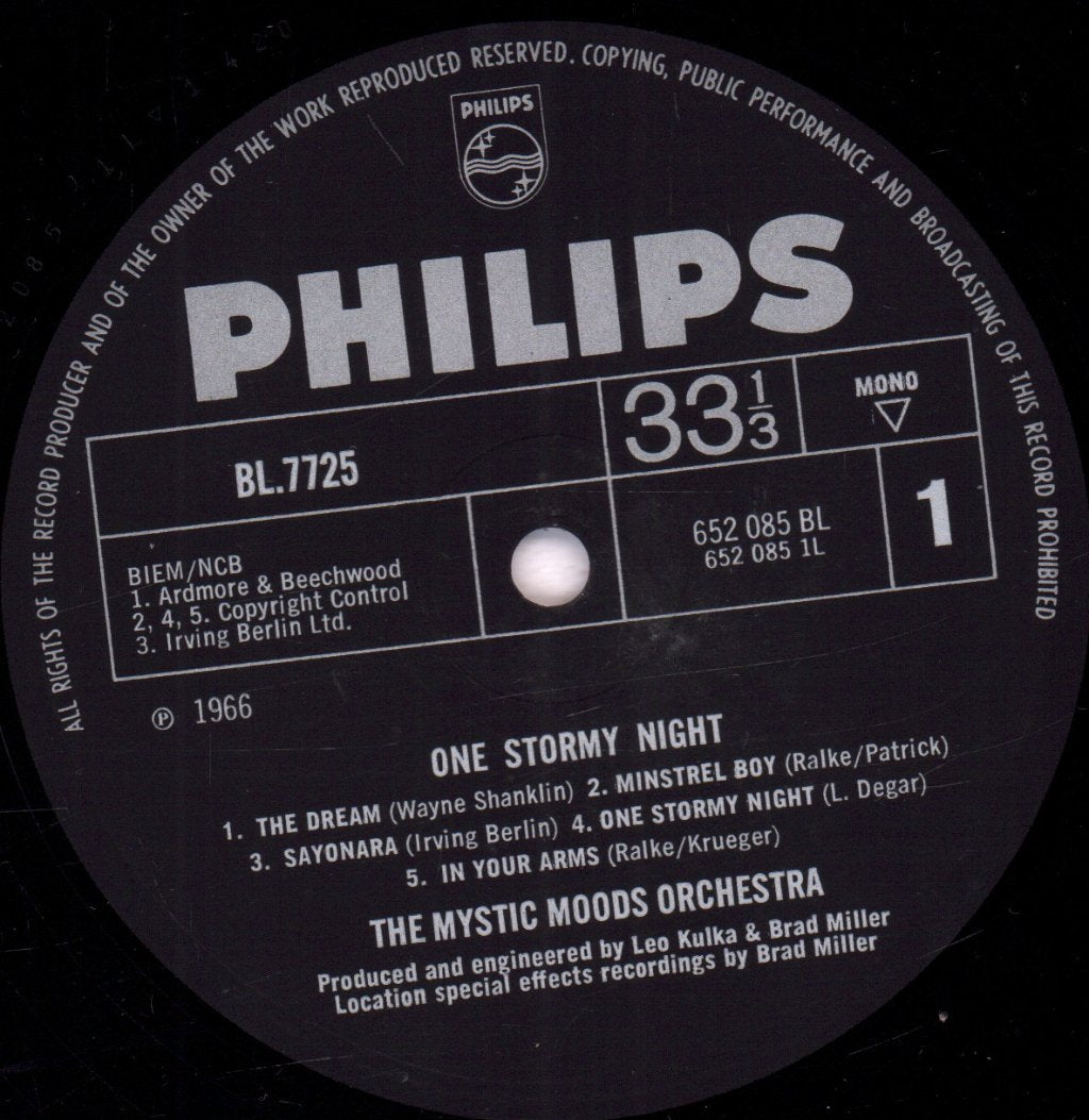 Mystic Moods Orchestra - One Stormy Night - Lp
