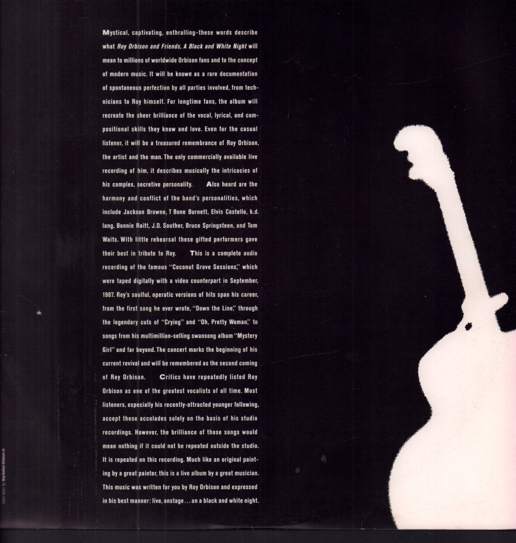 Roy Orbison And Friends - A Black And White Night Live - Lp