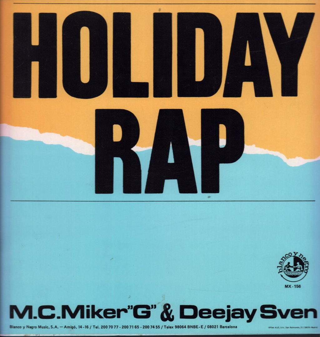 M.c.miker G And Deejay Sven - Holiday Rap - 12 Inch