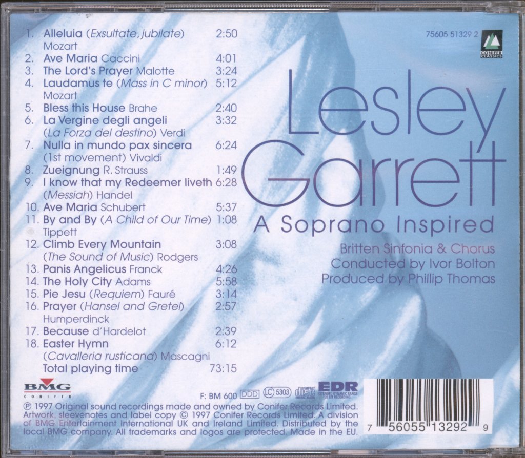 Lesley Garrett - A Soprano Inspired - Cd