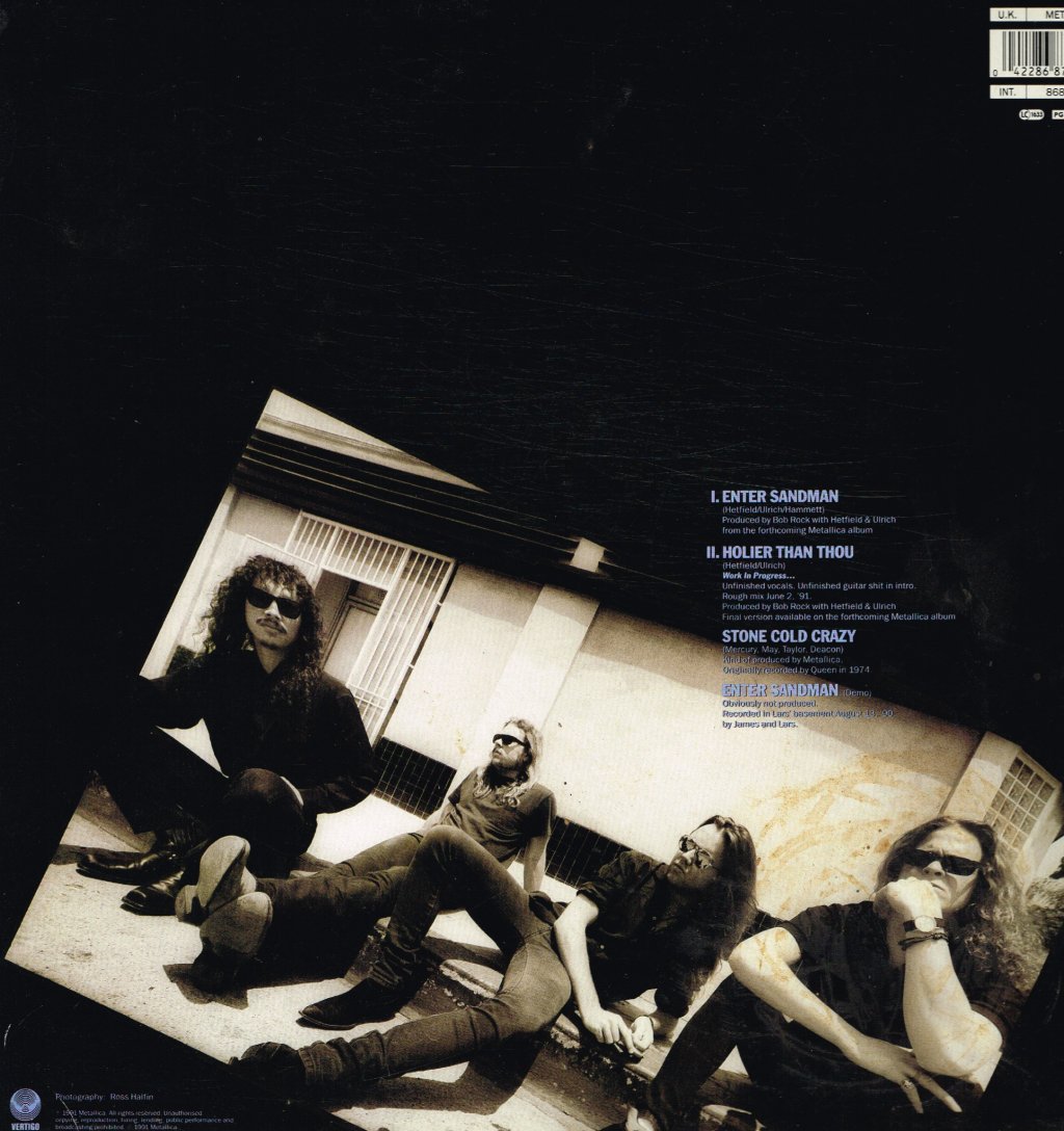 Metallica - Enter Sandman - 12 Inch