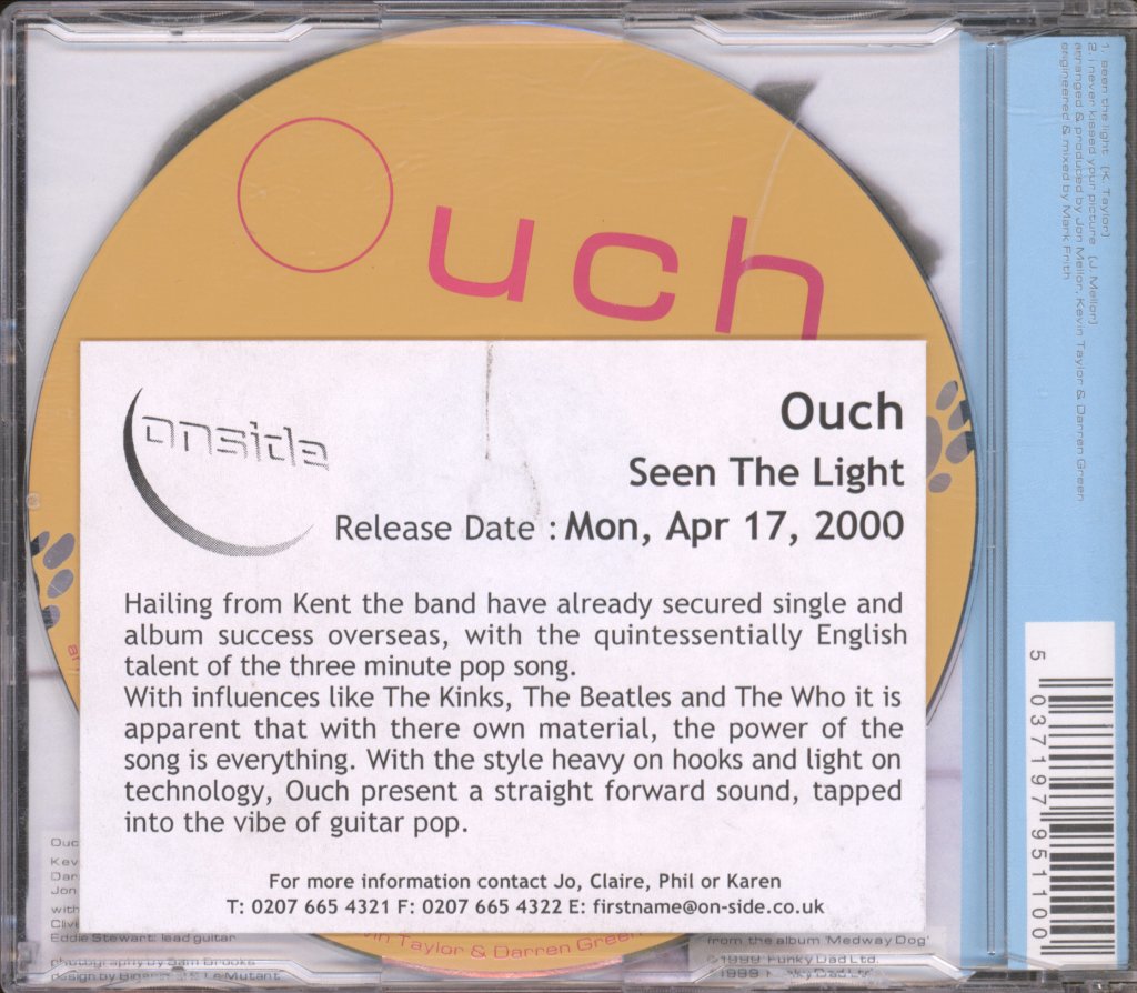 Ouch - Seen The Light - Cd