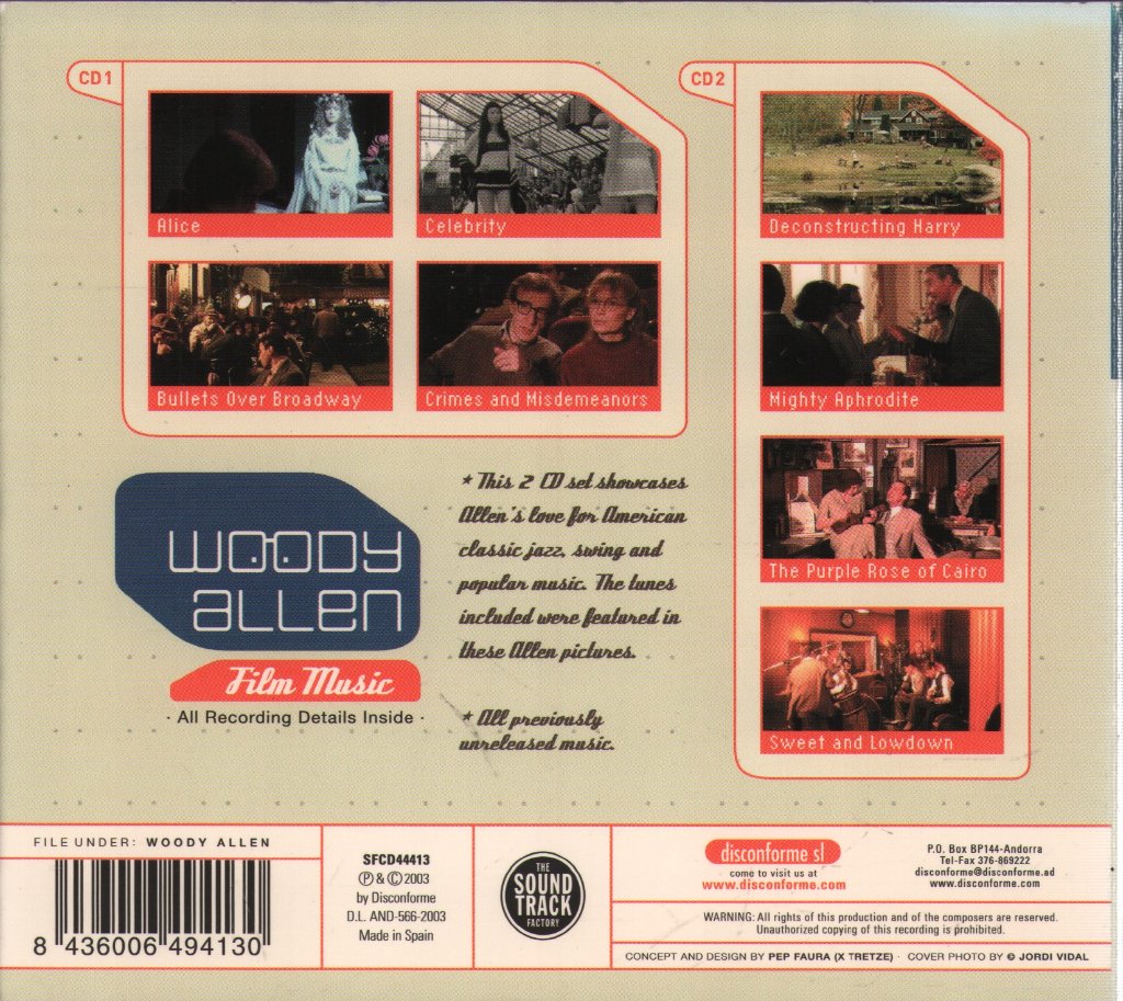 Various Artists - Woody Allen Film Music - Double Cd