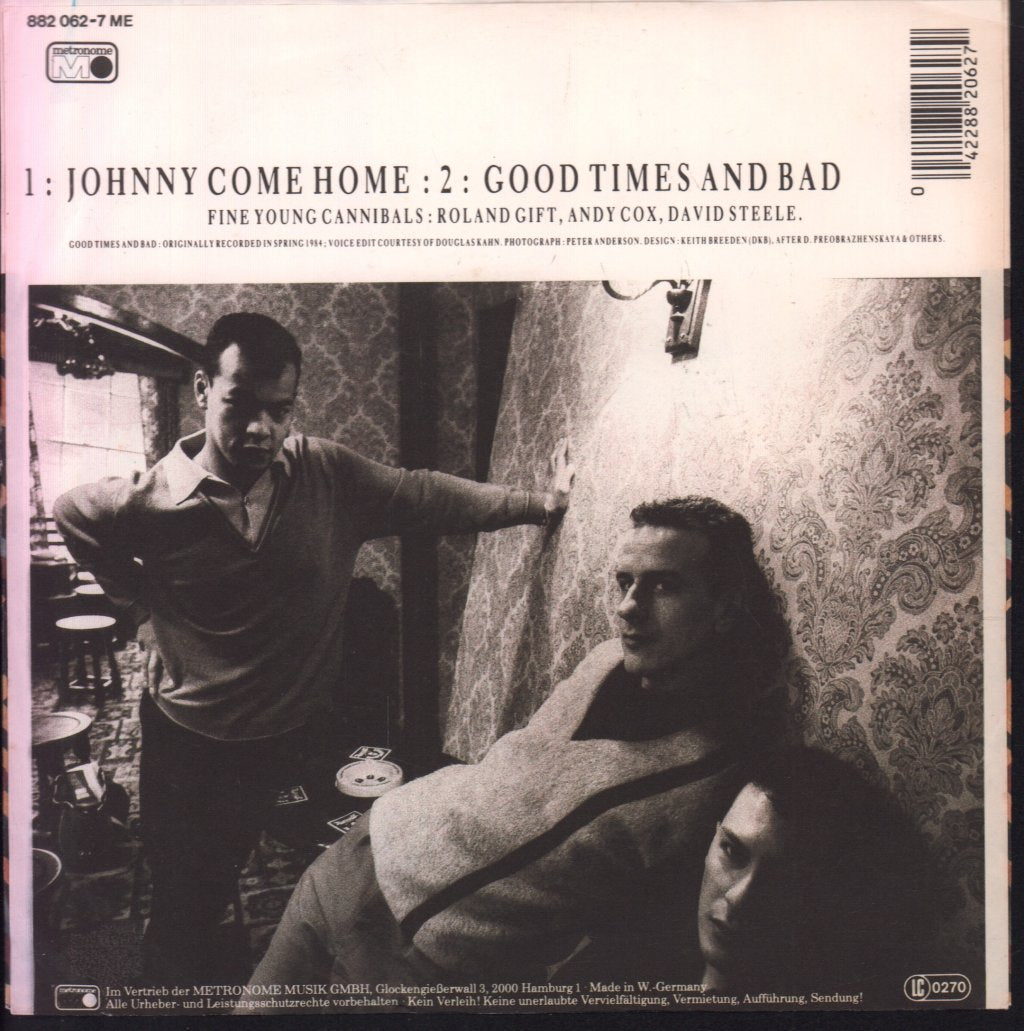 Fine Young Cannibals - Johnny Come Home - 7 Inch