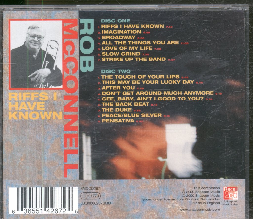 Rob Mcconnell - Riffs I Have Known - Double Cd