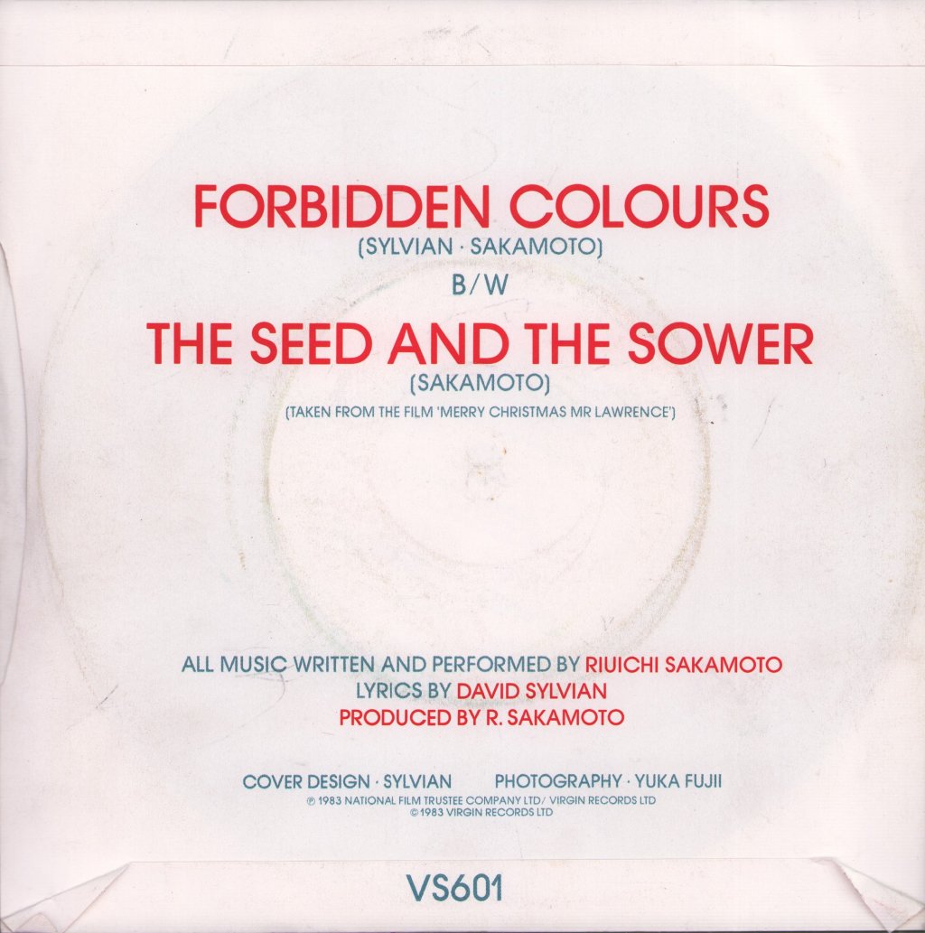 David Sylvian And Riuichi Sakamoto - Forbidden Colours - 7 Inch