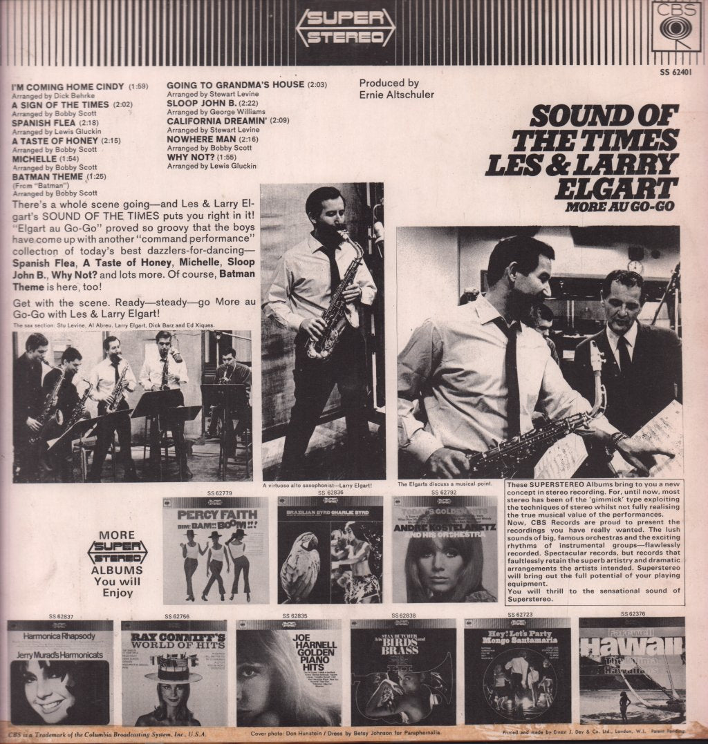 Les And Larry Elgart - Sound Of The Times - Lp