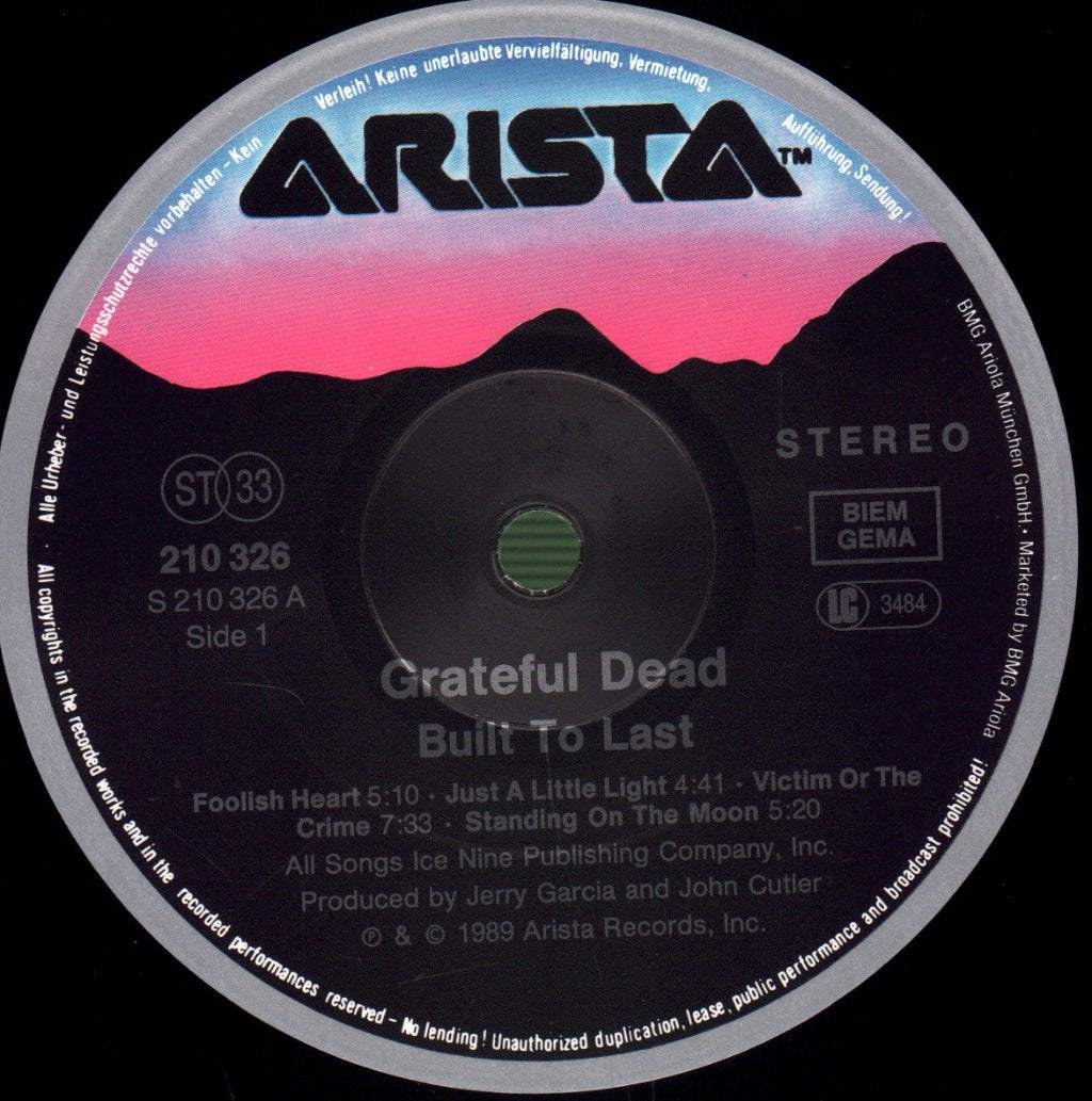 Grateful Dead - Built To Last - Lp