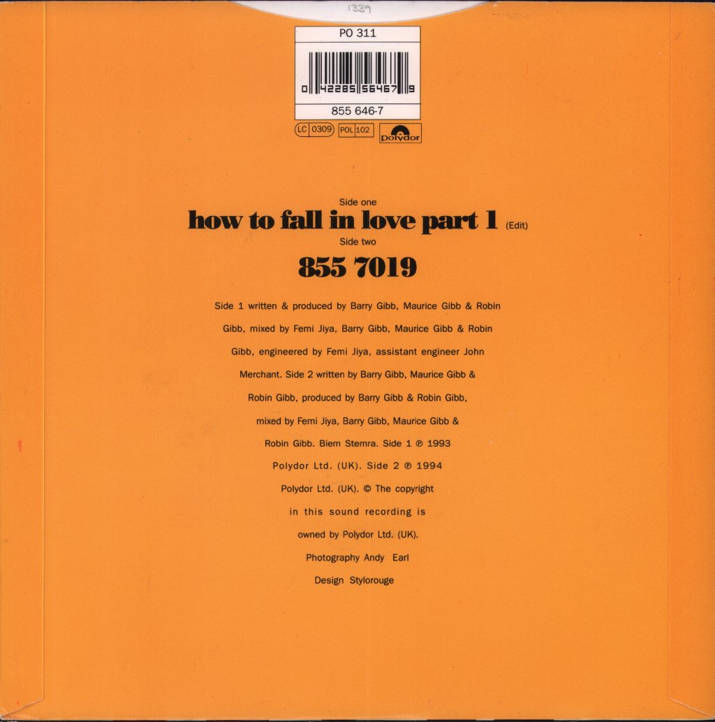Bee Gees - How To Fall In Love Part 1 - 7 Inch