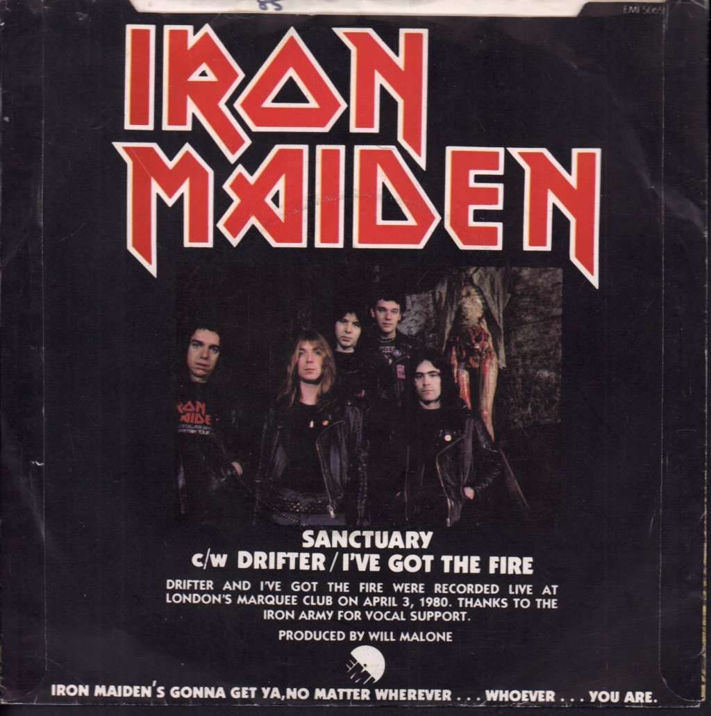 Iron Maiden - Sanctuary - 7 Inch