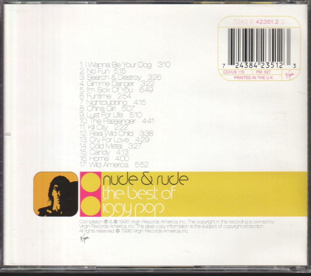 Iggy Pop - Nude & Rude: The Best Of Iggy Pop - Cd – Vinyl Tap