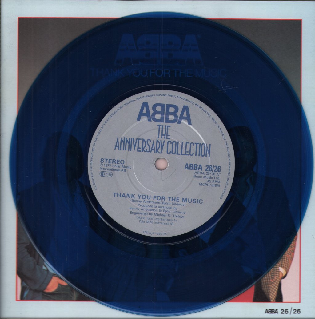 ABBA - Thank You For The Music - 7 Inch