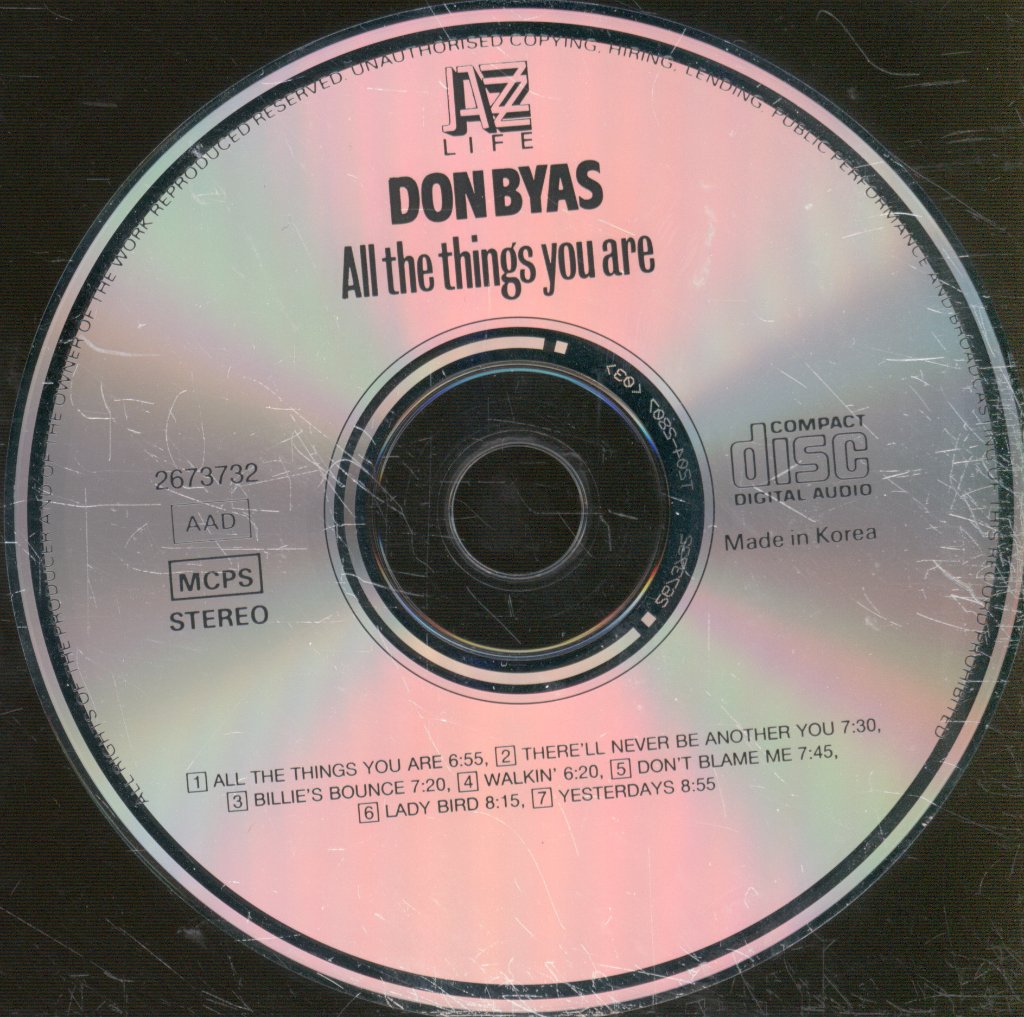 Don Byas - All The Things You Are - Cd