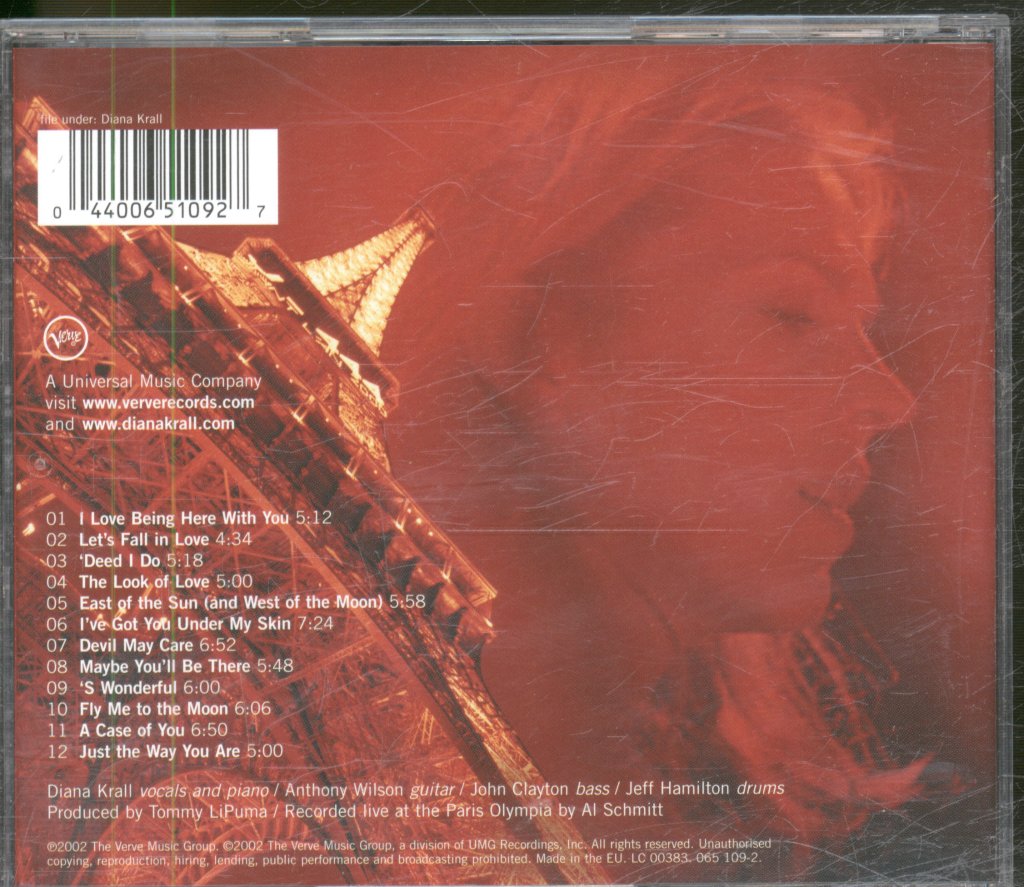 Diana Krall - Live In Paris - Cd