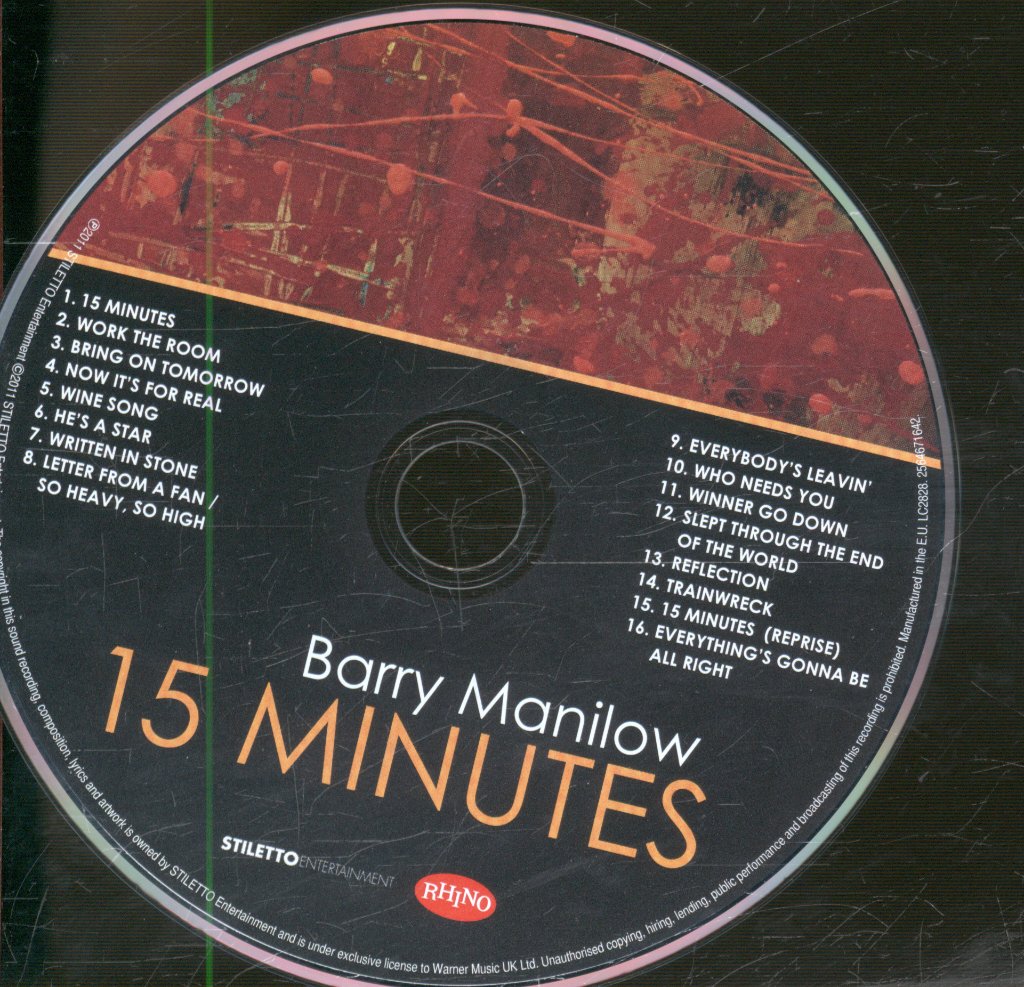 Barry Manilow - 15 Minutes - Cd