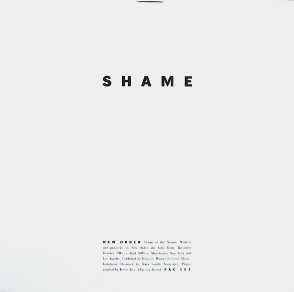 New Order - State Of The Nation / Shame Of The Nation - 12 Inch