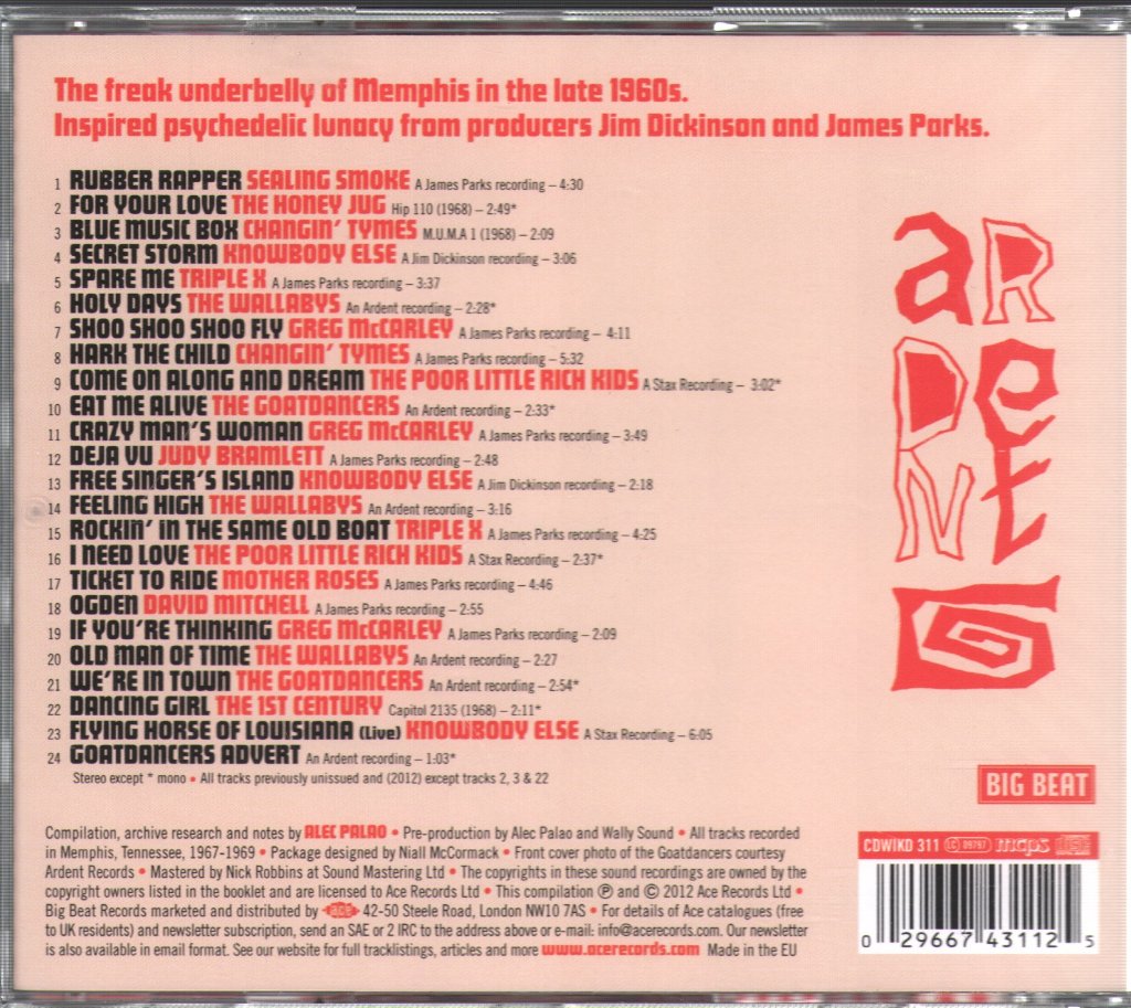 Various Artists - Feeling High - The Psychedelic Sound Of Memphis - Cd