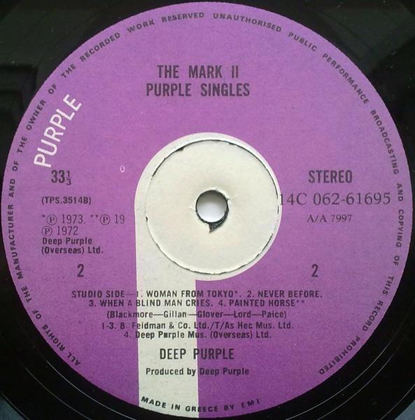 Deep Purple - Mark 2 Purple Singles - Lp