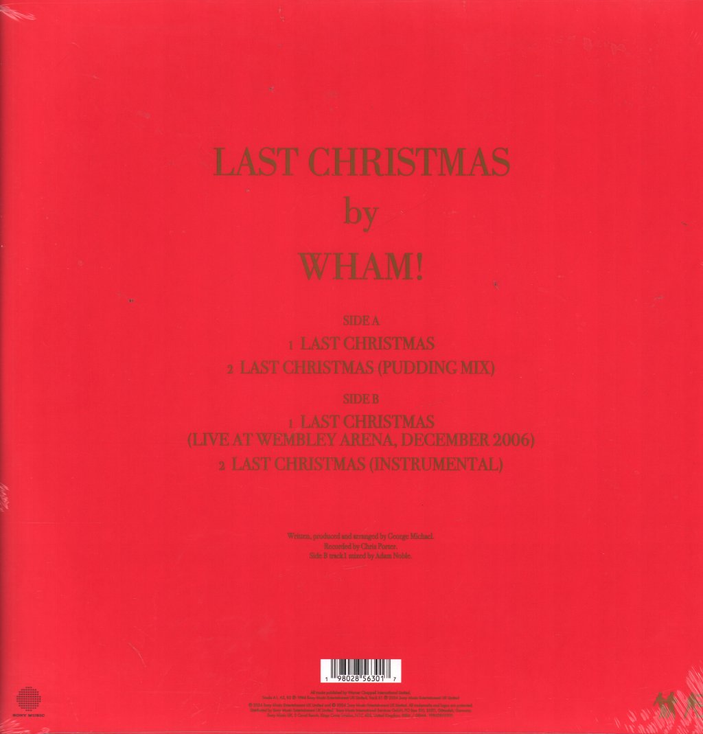 Wham! - Last Christmas (40th Anniversary) - 12 Inch