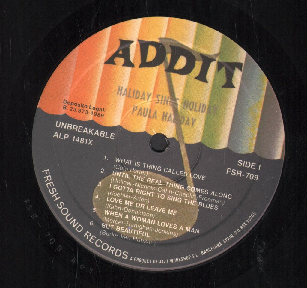 Paula Haliday - Haliday Sings Holiday - Lp