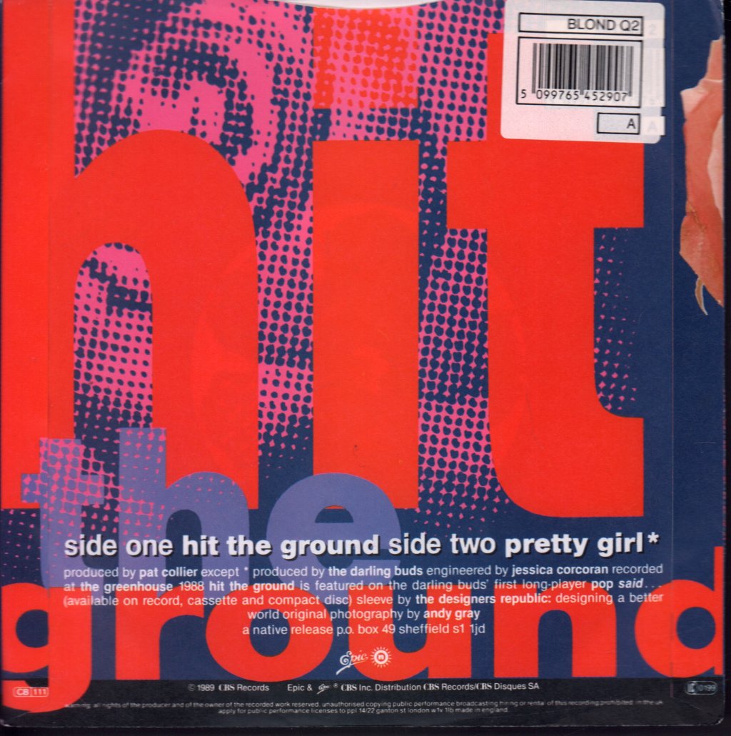 Darling Buds - Hit The Ground - 7 Inch