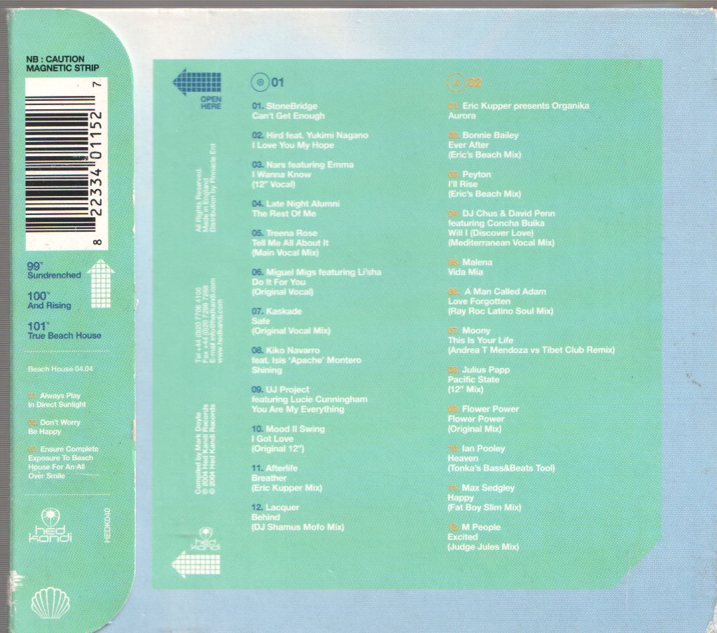 Various Artists - Beach House 04.04 - Cd Set